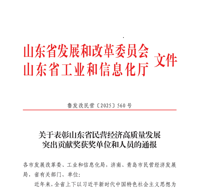 成山集团总裁、亚星会员平台总裁兼首席执行官车宝臻荣膺山东省民营经济高质量发展突出贡献奖